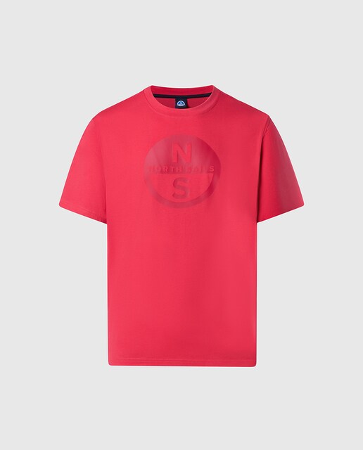Imagen 0 de Camiseta de cuello redondeo en algodón orgánico manga corta