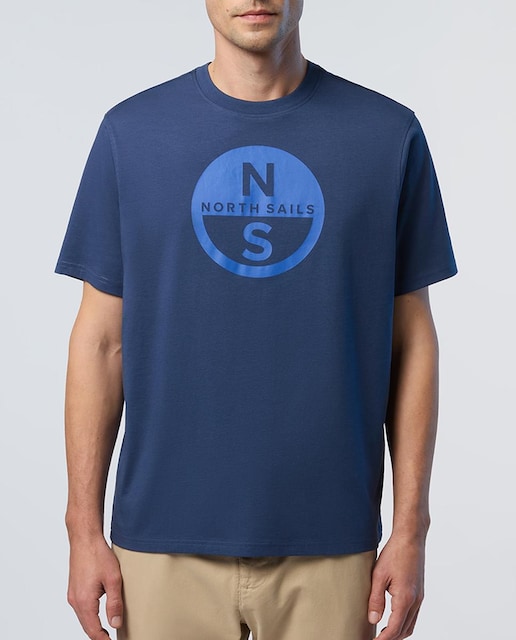 Imagen 0 de Camiseta de cuello redondeo en algodón orgánico manga corta