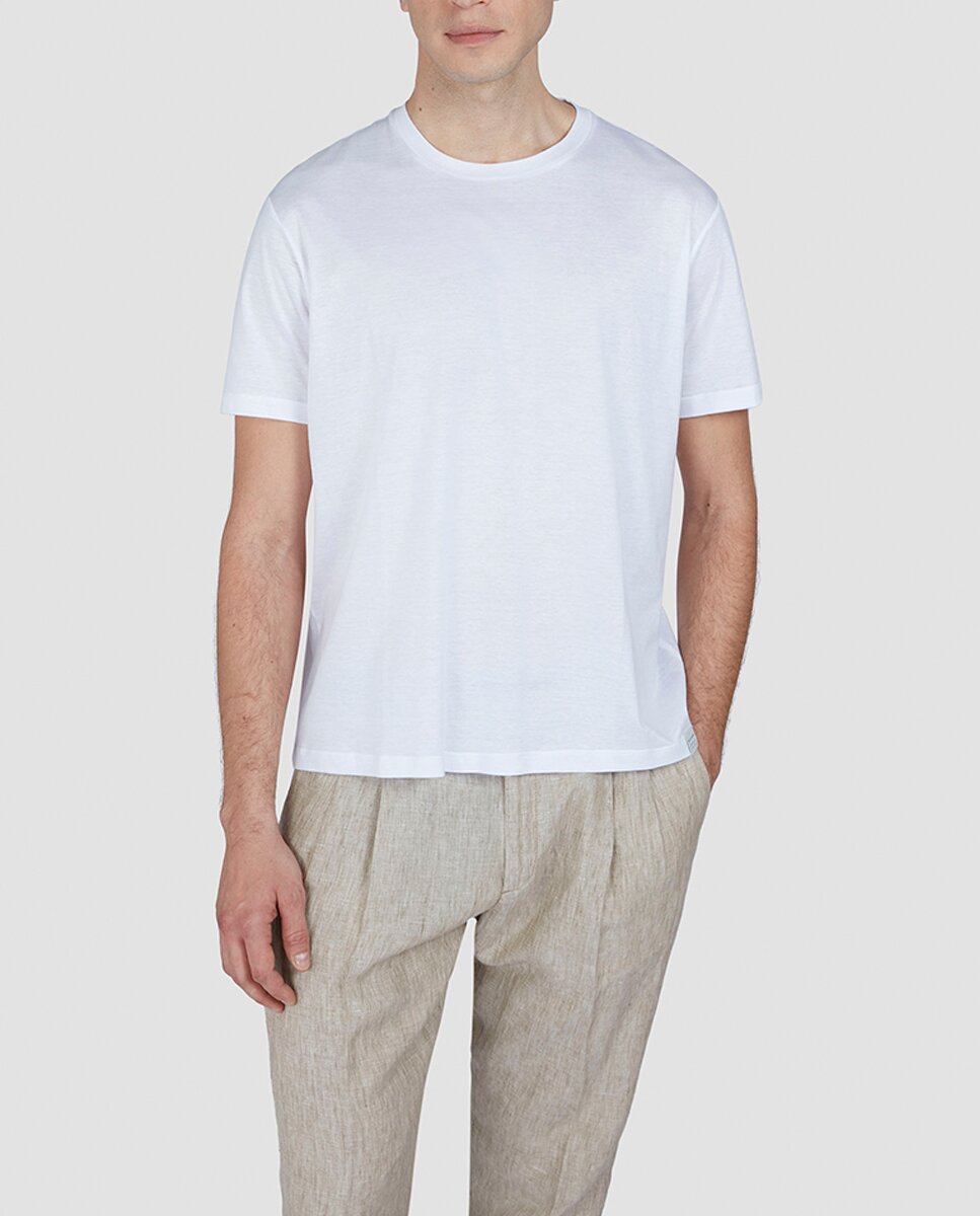 Imagen 0 de Camiseta de hombre manga corta riviera lino interior