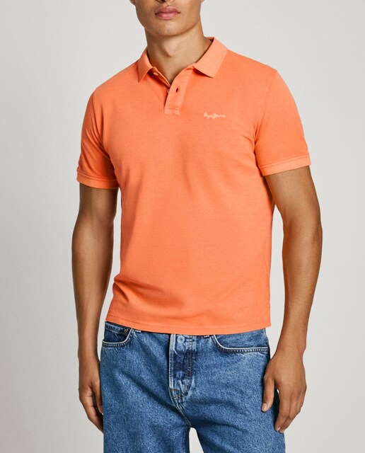 Imagen 0 de Polo de hombre manga corta con bordado en el pecho