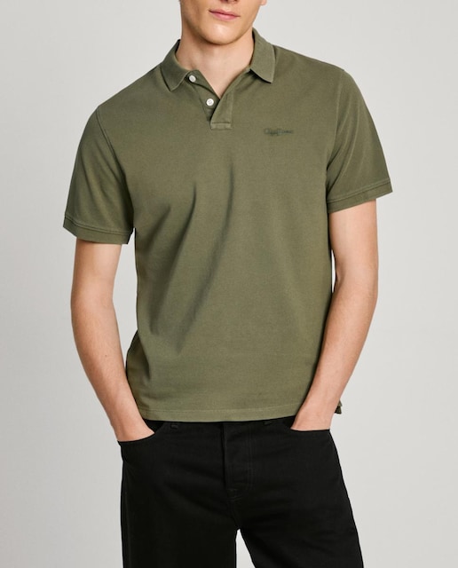 Imagen 0 de Polo de hombre manga corta con bordado en el pecho