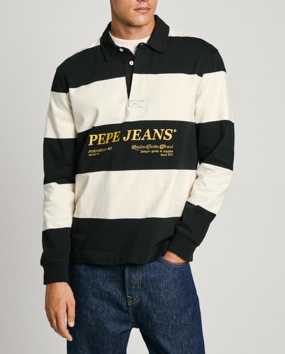 Imagen 0 de Polo de hombre manga corta estilo rugby