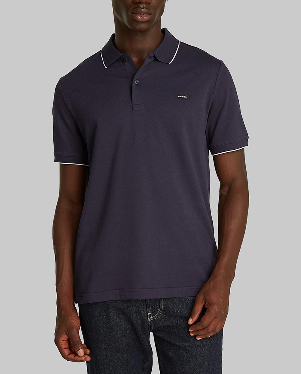Imagen 0 de Polo slim de piqué de algodón de hombre