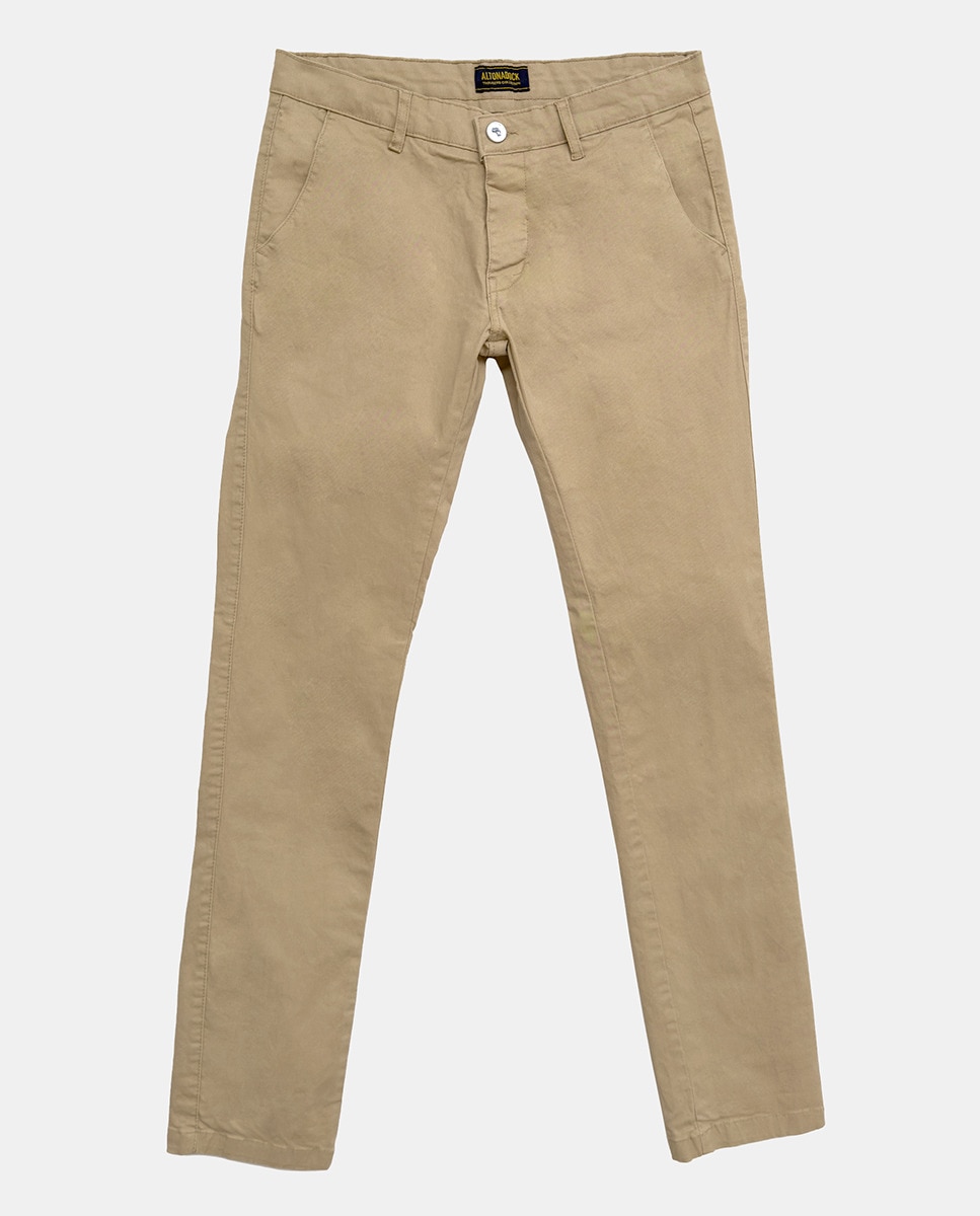 Imagen 0 de Pantalon de hombre, chino sin pinzas.