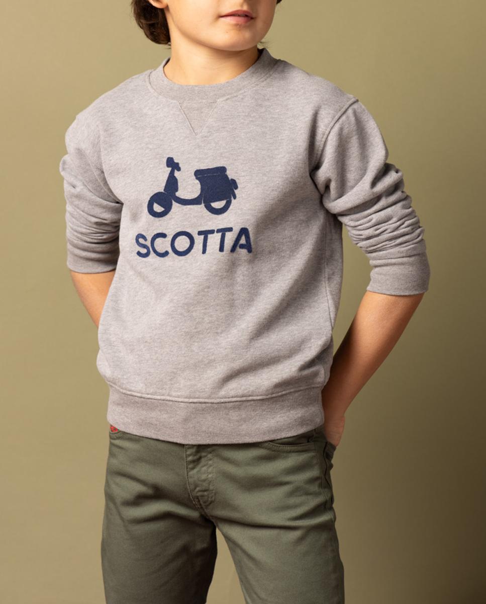 Imagen 0 de Sudadera niño logo Scotta floc gris