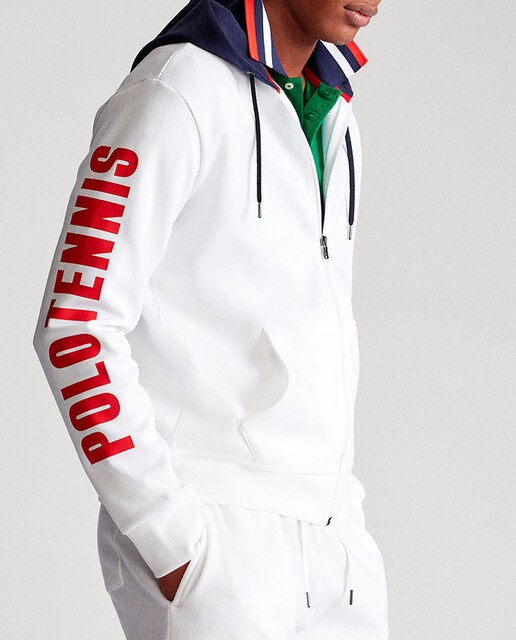 Imagen 0 de Sudadera de hombre blanco con capucha