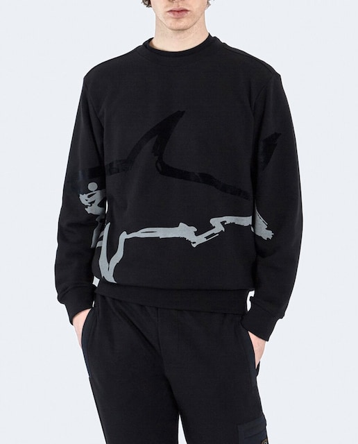 Imagen 0 de Felpa negra de hombre tiburón