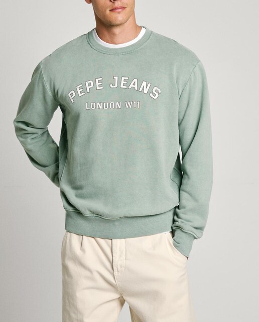 Imagen 0 de Sudadera de hombre cuello redondo con estampado gráfico