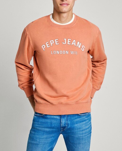 Imagen 0 de Sudadera de hombre de cuello redondo con estampado frontal