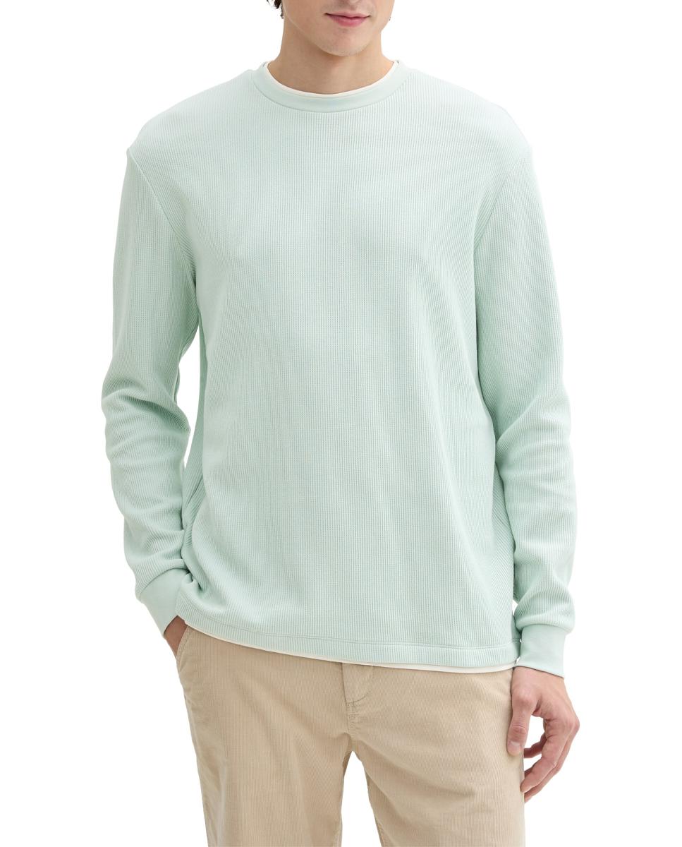 Imagen 0 de Sudadera de hombre con manga larga y sin capucha