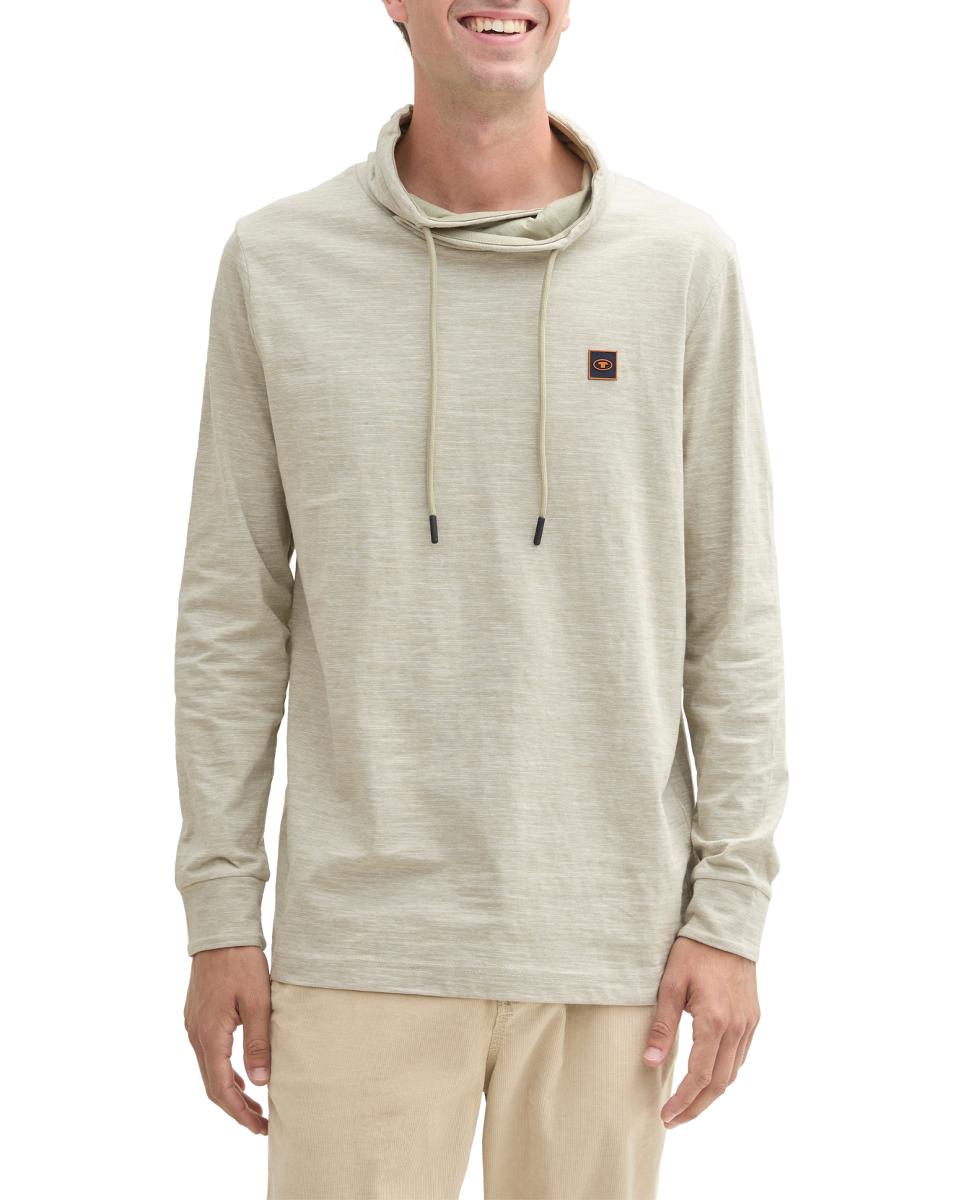 Imagen 0 de Sudadera de hombre microestampado y manga larga