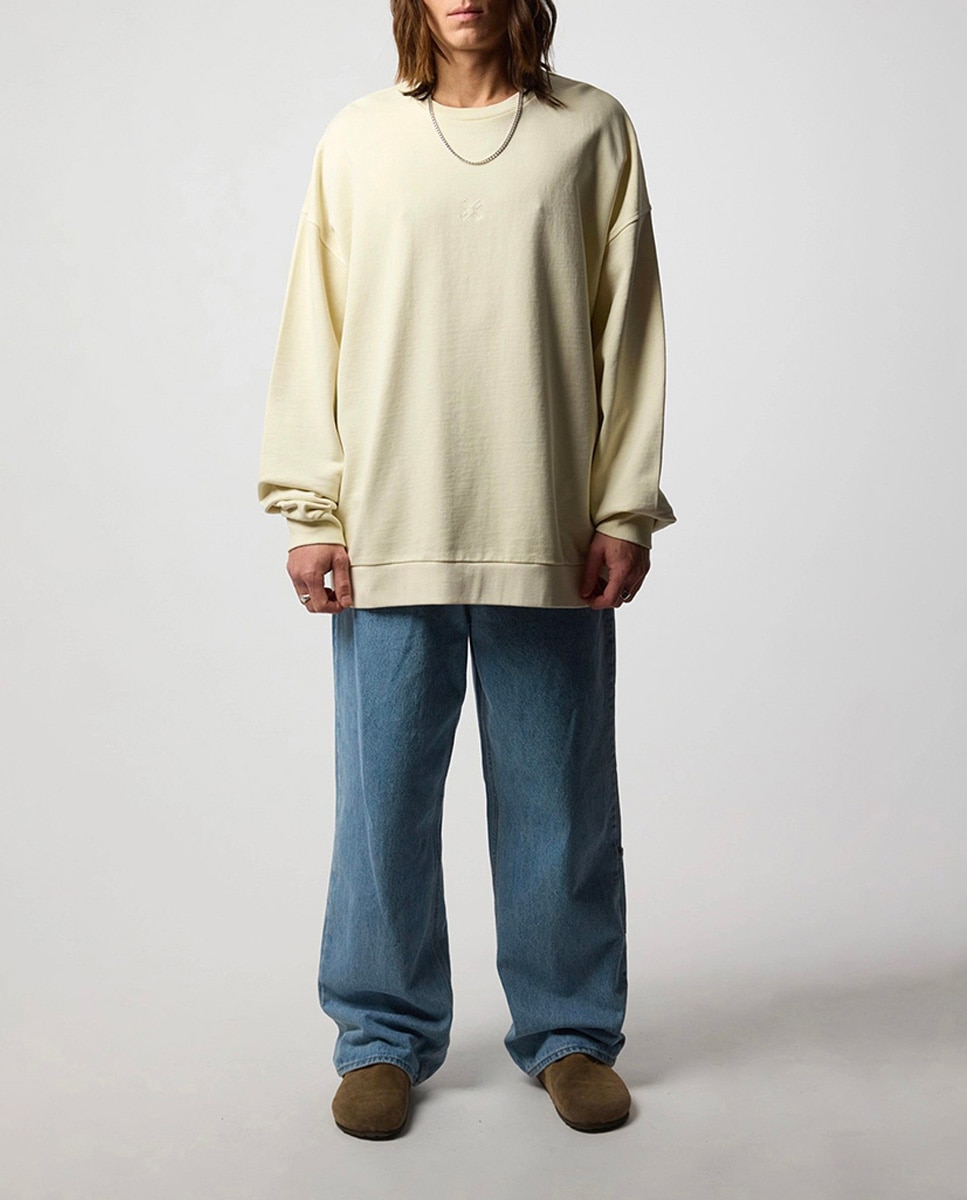 Imagen 0 de Sudadera con print delantero y trasero de hombre