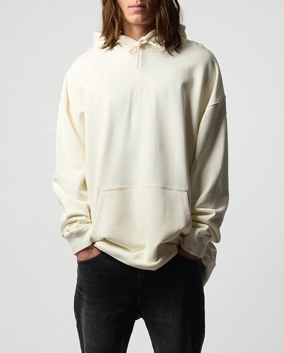 Imagen 0 de Hoodie con print delantero y trasero de hombre