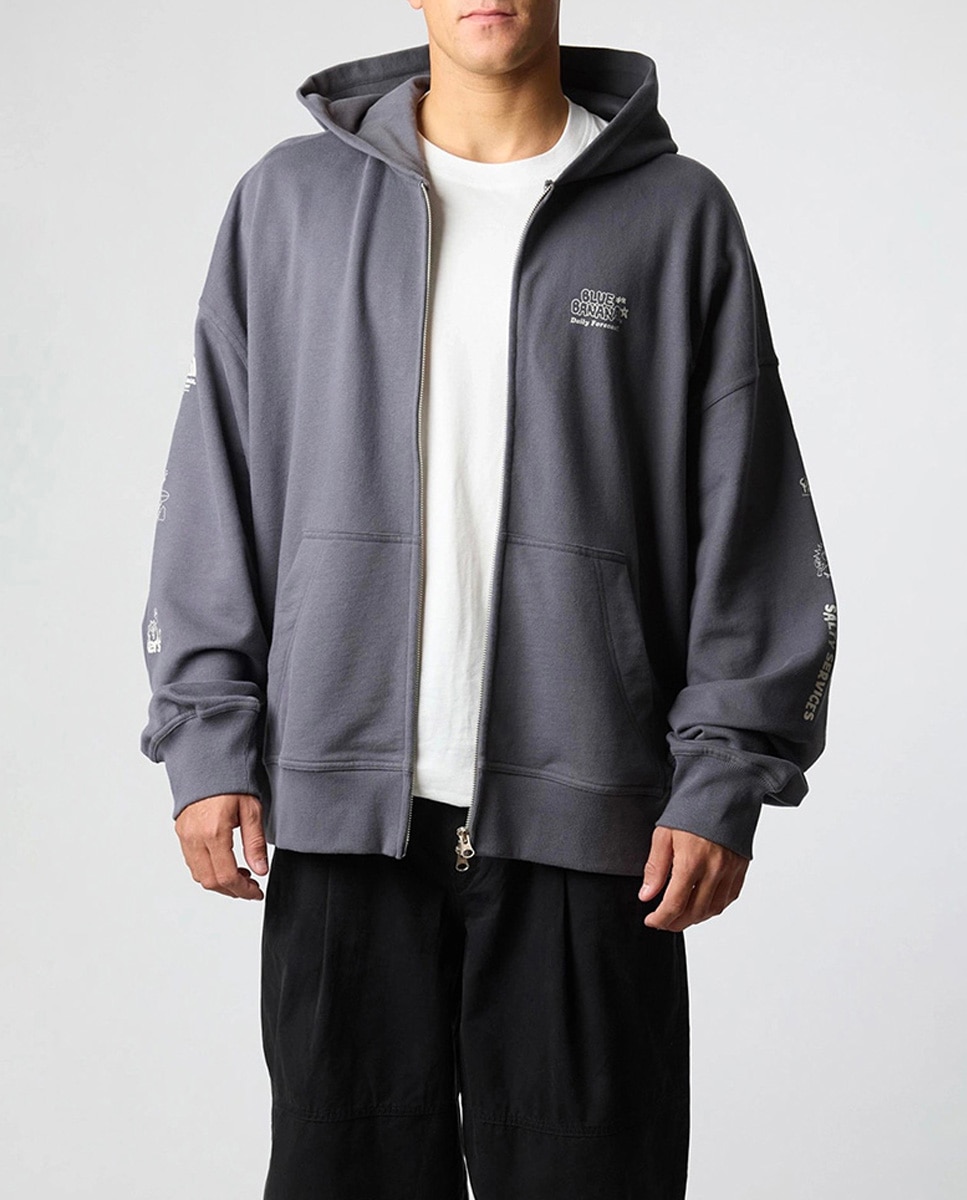 Imagen 0 de Hoodie con cremallera de hombre