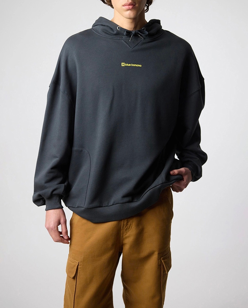 Imagen 0 de Hoodie con print delantero de hombre