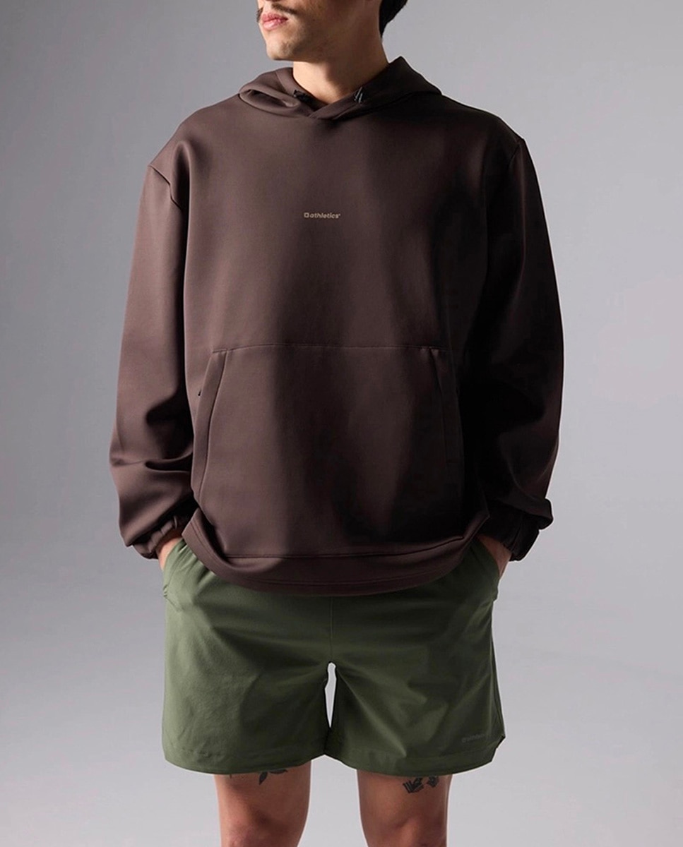 Imagen 0 de Hoodie con print delantero y trasero de hombre