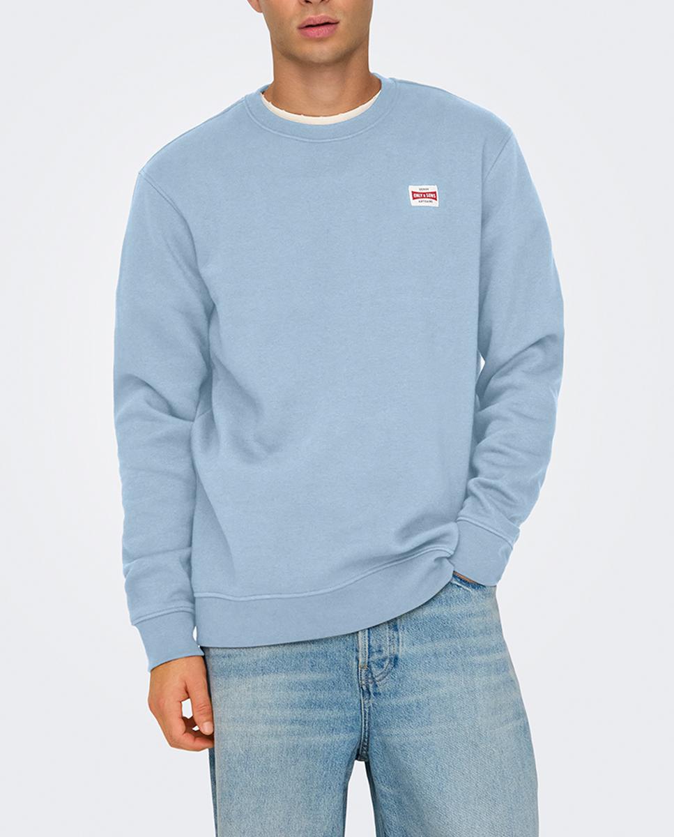 Imagen 0 de Sudadera de hombre de cuello redondo regular fit