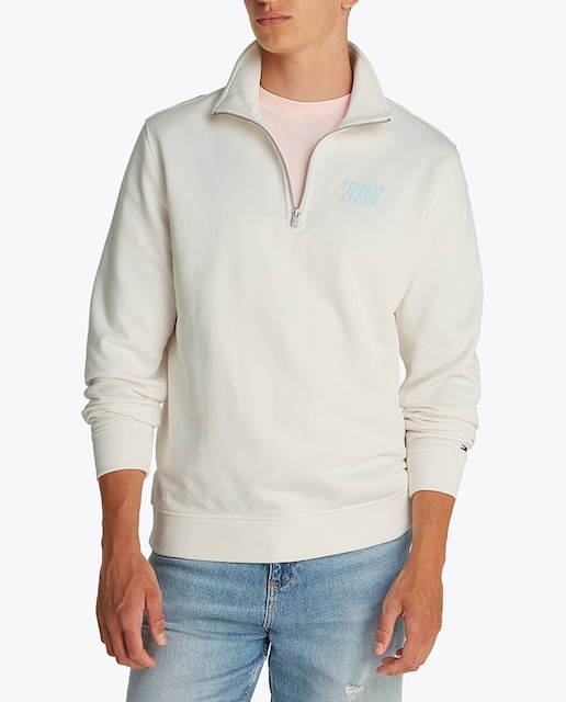 Imagen 0 de Sudadera de hombre con cuello de cremallera y fit regular