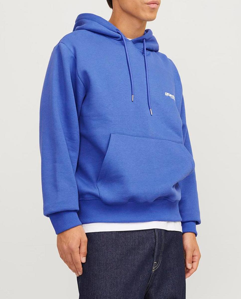 Imagen 0 de Sudadera de manga larga cuello redondo print trasero y capucha de hombre