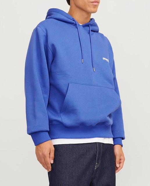 Imagen 0 de Sudadera de manga larga cuello redondo print trasero y capucha de hombre