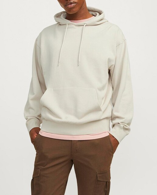 Imagen 0 de Sudadera de mangas largas con capucha, lisa de hombre