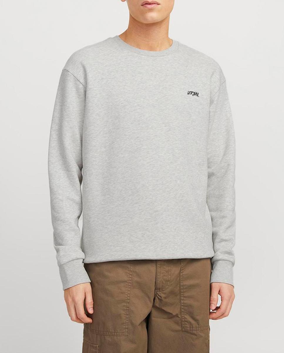Imagen 0 de Sudadera de mangas largas cuello redondo y print trasero de hombre