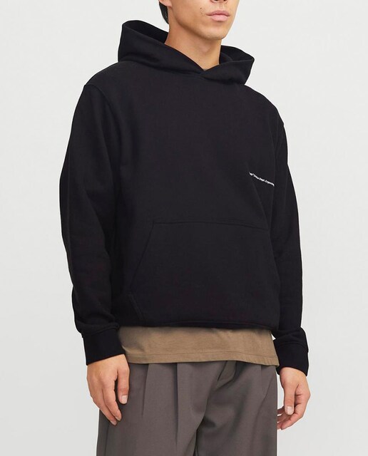 Imagen 0 de Sudadera de mangas largas con capucha y detalle lateral de hombre