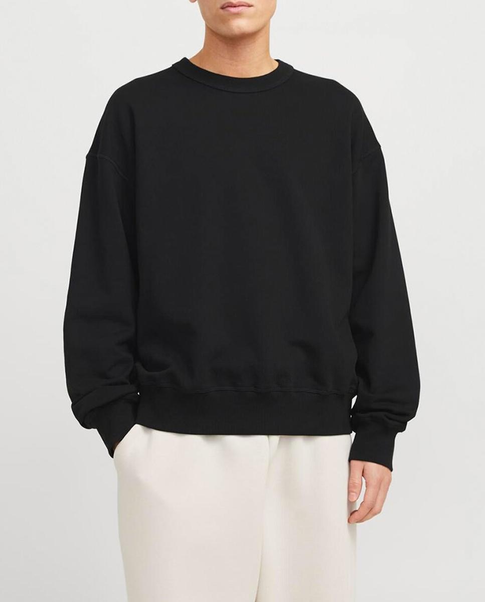 Imagen 0 de Sudadera de manga larga cuello redondo y print trasero de hombre