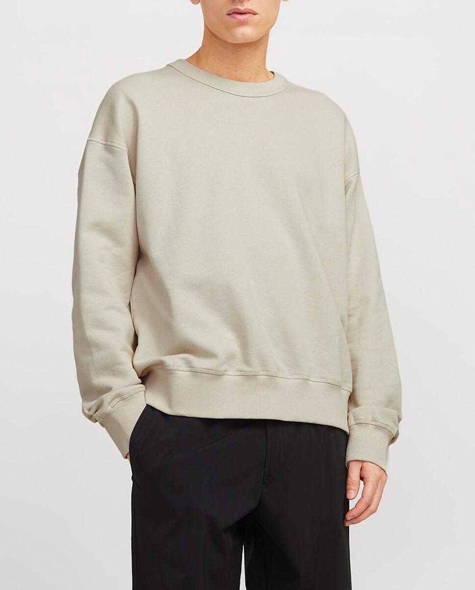 Imagen 0 de Sudadera de manga larga cuello redondo y print trasero de hombre
