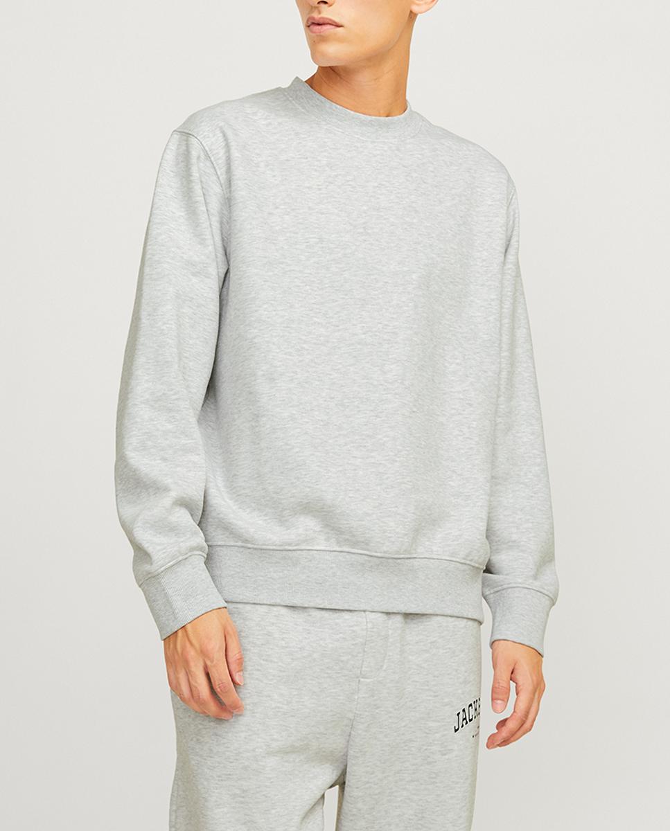 Imagen 0 de Sudadera de mangas largas y cuello redondo, lisa de hombre