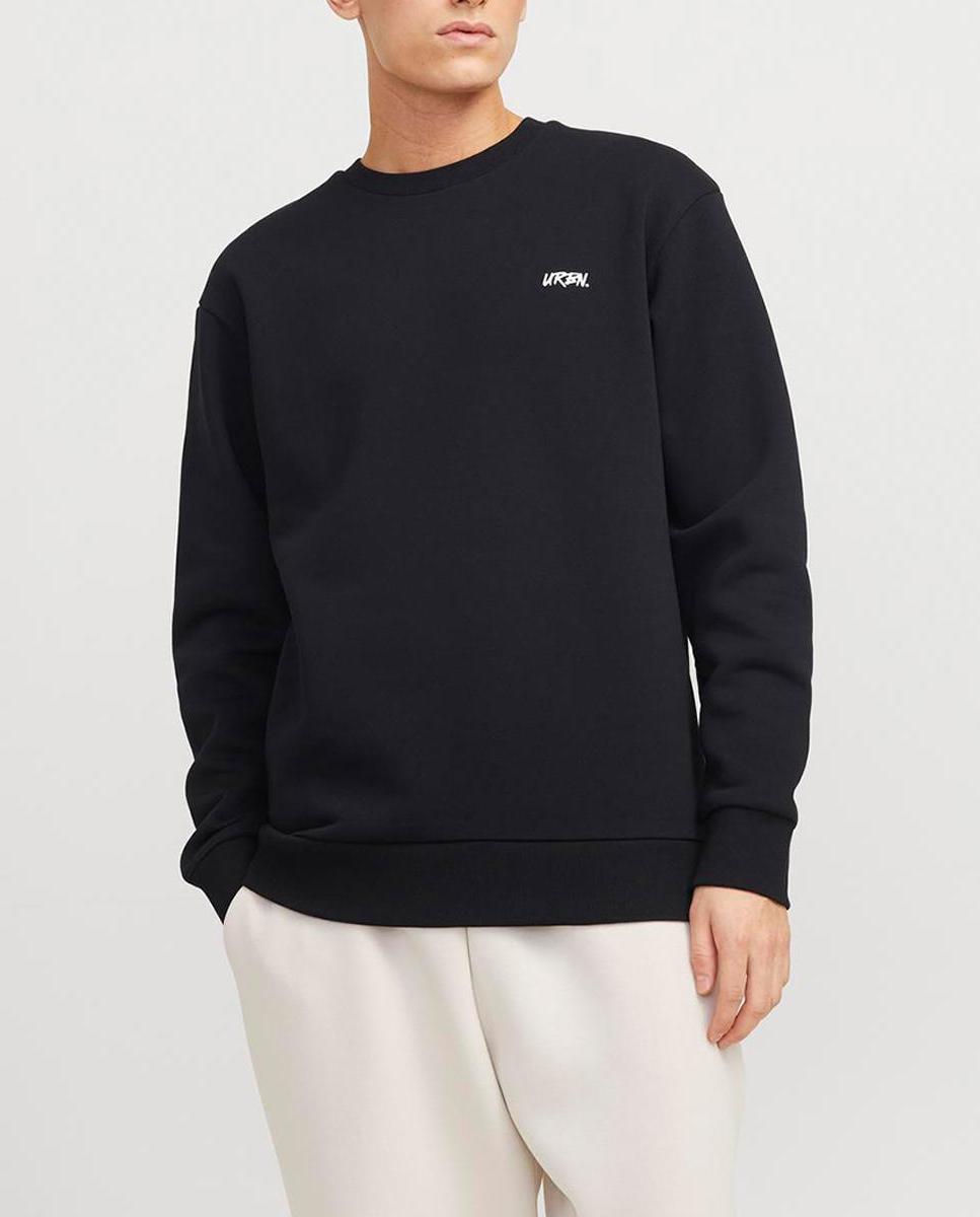 Imagen 0 de Sudadera de mangas largas cuello redondo y print trasero de hombre