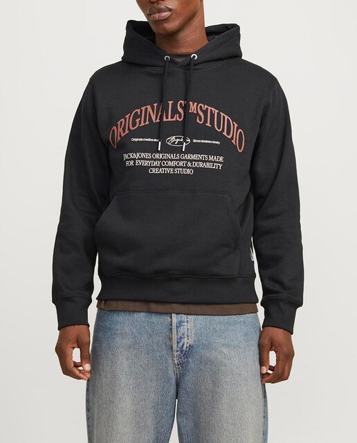 Imagen 0 de Sudadera con capucha, mangas largas y logo trasero de hombre.