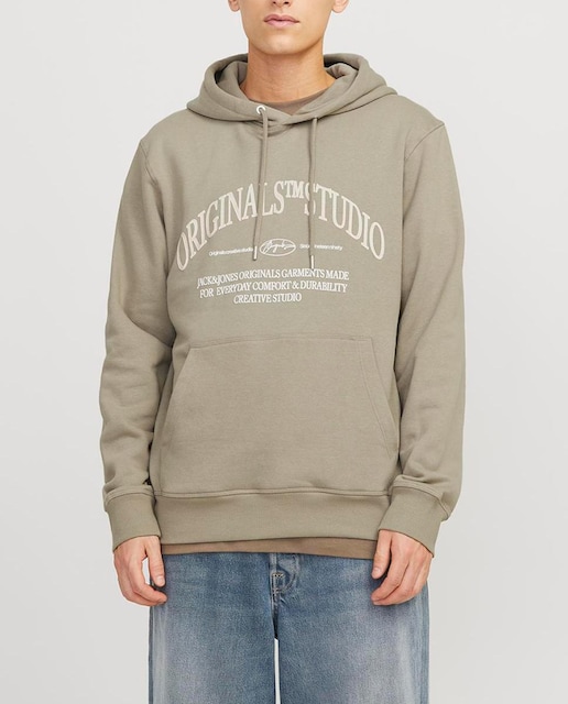 Imagen 0 de Sudadera con capucha, mangas largas y logo trasero de hombre.