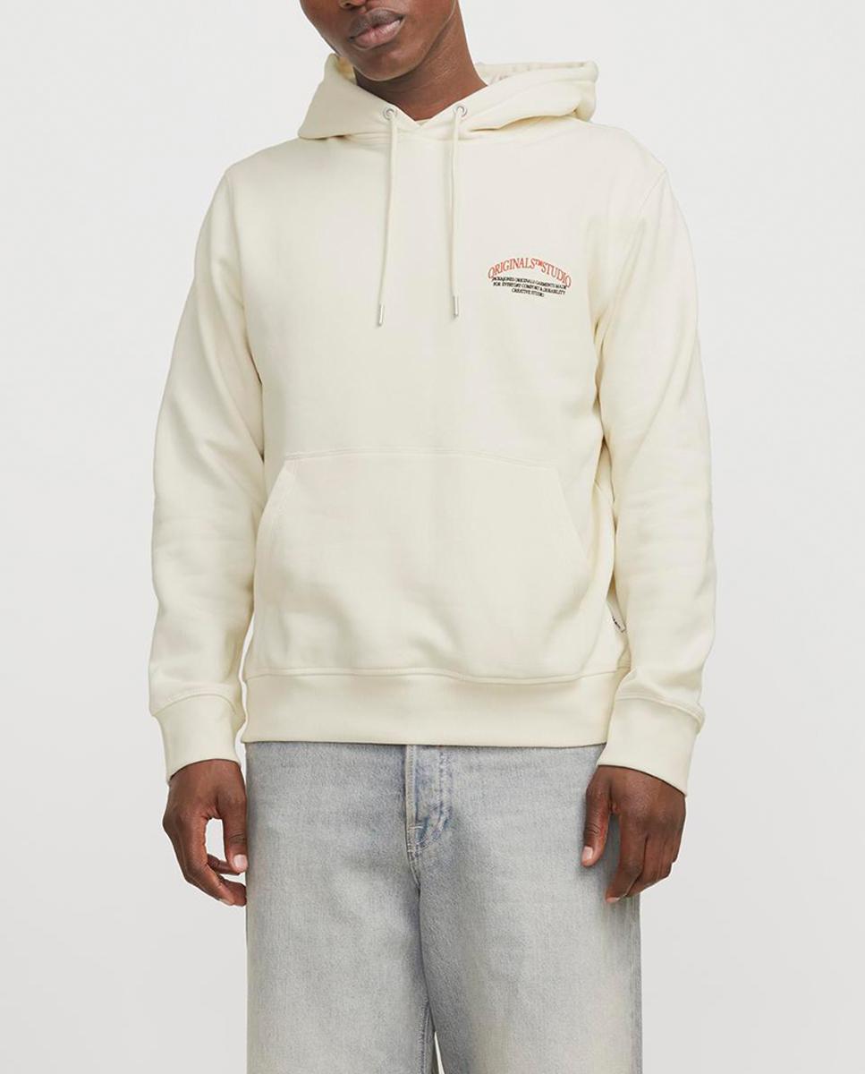 Imagen 0 de Sudadera con capucha, mangas largas y logo trasero de hombre.