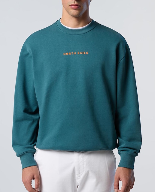 Imagen 0 de Sudadera de hombre algodón orgánico cuello redondo