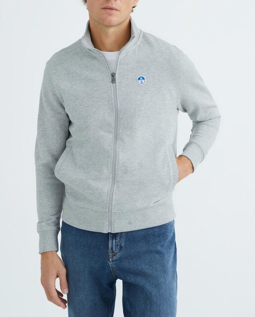 Imagen 0 de Sudadera de hombre algodón orgánico con cremallera