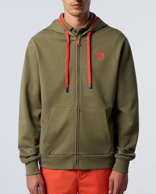 Imagen 0 de Sudadera de hombre algodón orgánico con cremallera y capucha