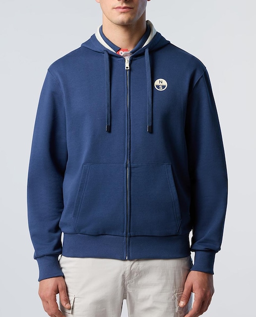 Imagen 0 de Sudadera de hombre algodón orgánico con cremallera y capucha