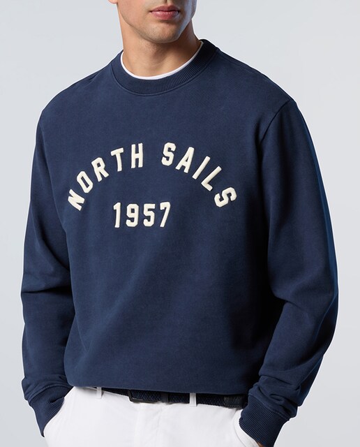 Imagen 0 de Sudadera de hombre algodón orgánico cuello redondo