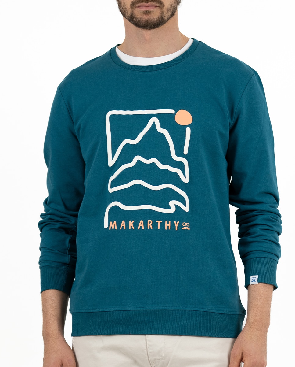 Imagen 0 de Sudadera cuello caja de hombre con manga larga