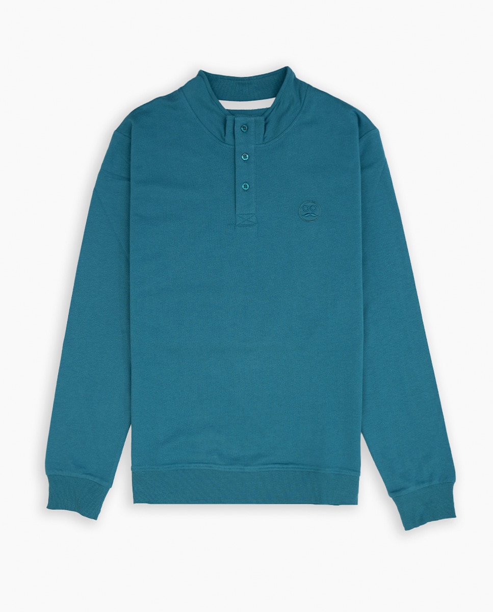 Imagen 0 de Sudadera cuello caja de hombre con manga larga