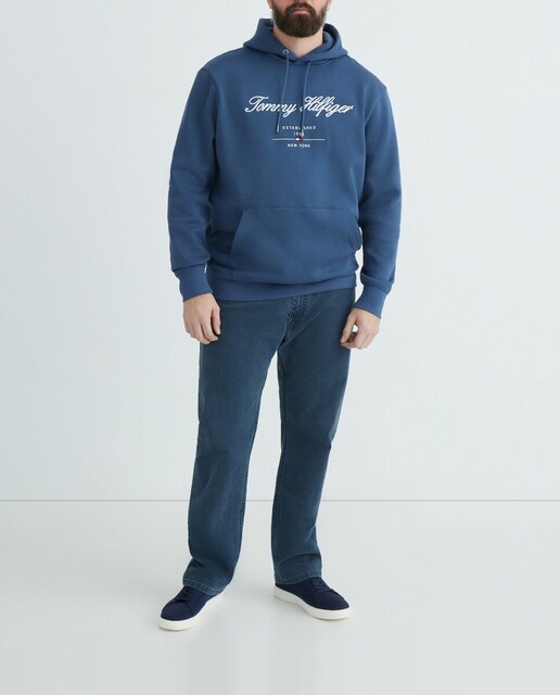 Imagen 0 de Sudadera con capucha y detalle bordado frontal tallas grandes