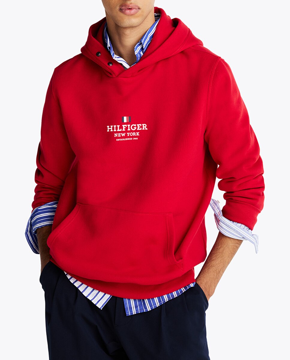 Imagen 0 de Sudadera con capucha y bolsillo frontal de hombre