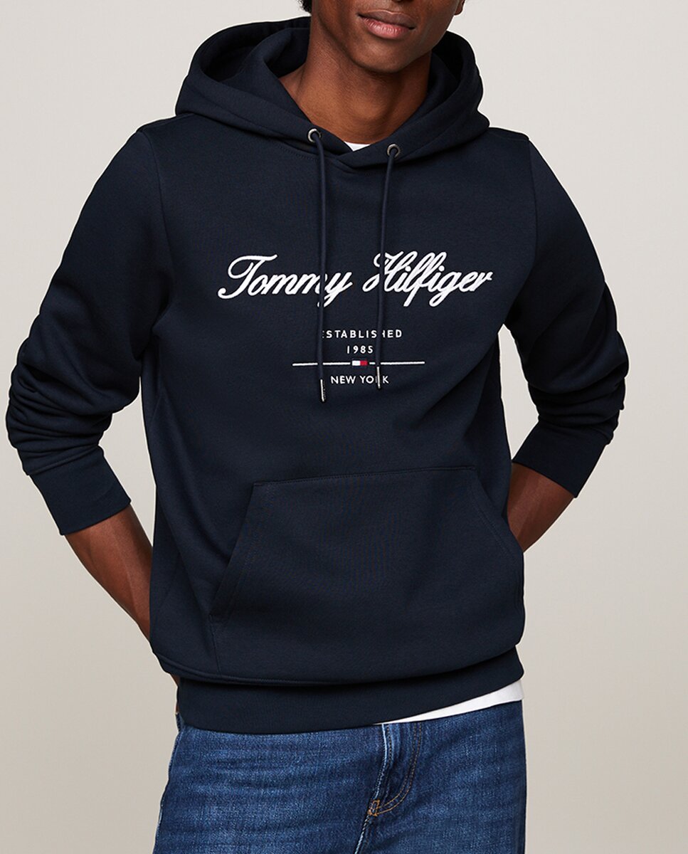 Imagen 0 de Sudadera con capucha y bolsillo frontal de hombre