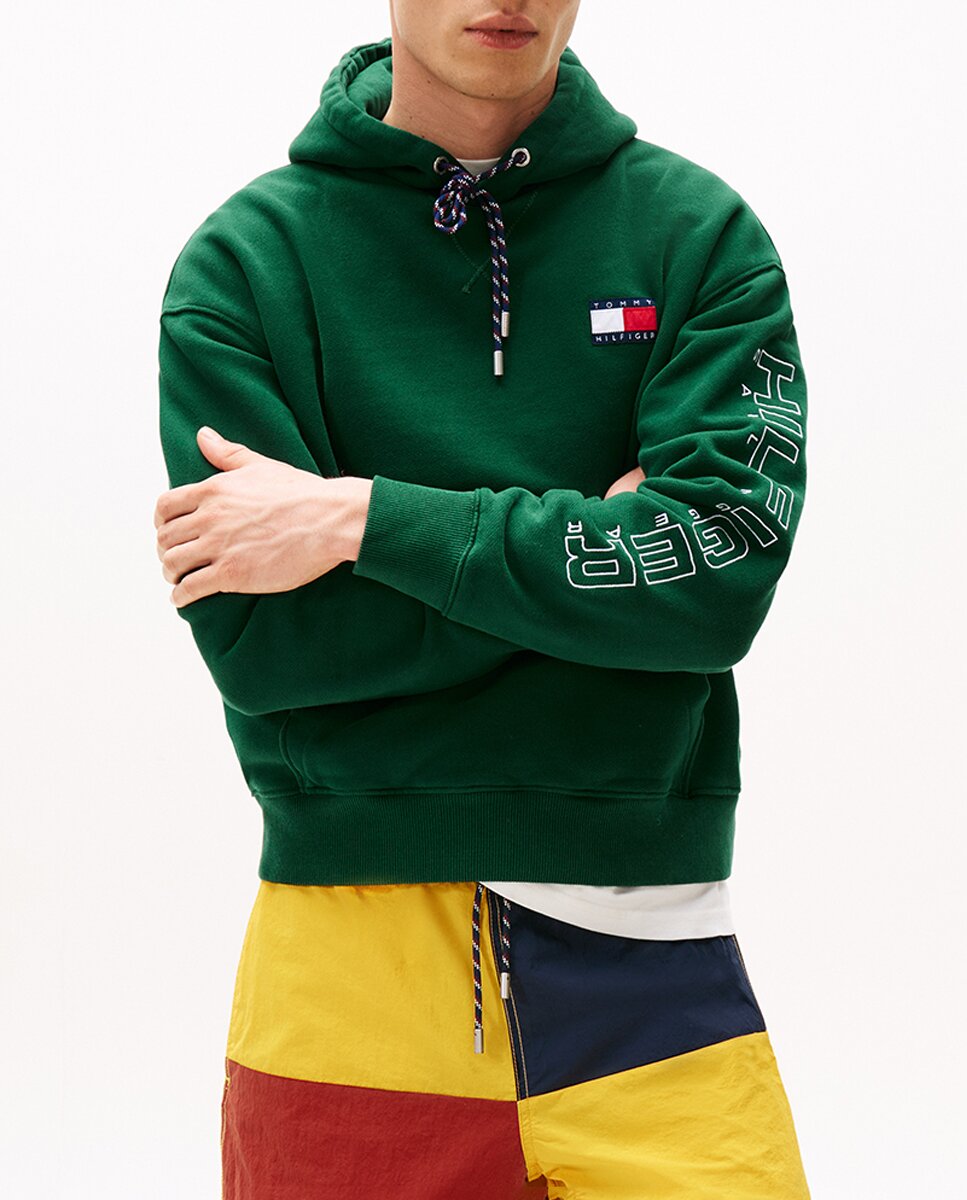 Imagen 0 de CÁPSULA SAILING: Sudadera de caballero con capucha y branding bordado