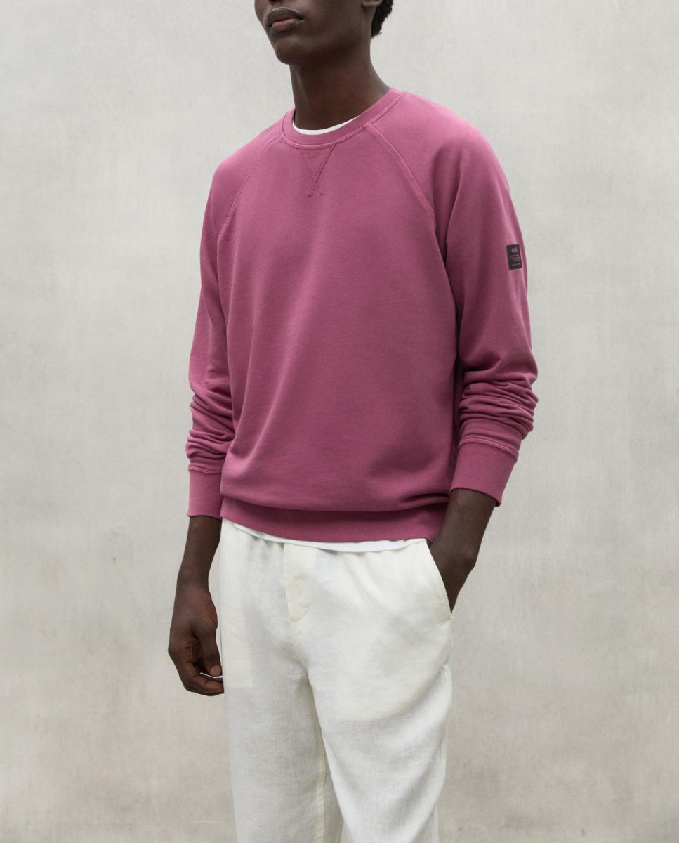Imagen 0 de Sudadera con marca impresa en manga y cuello redondo.