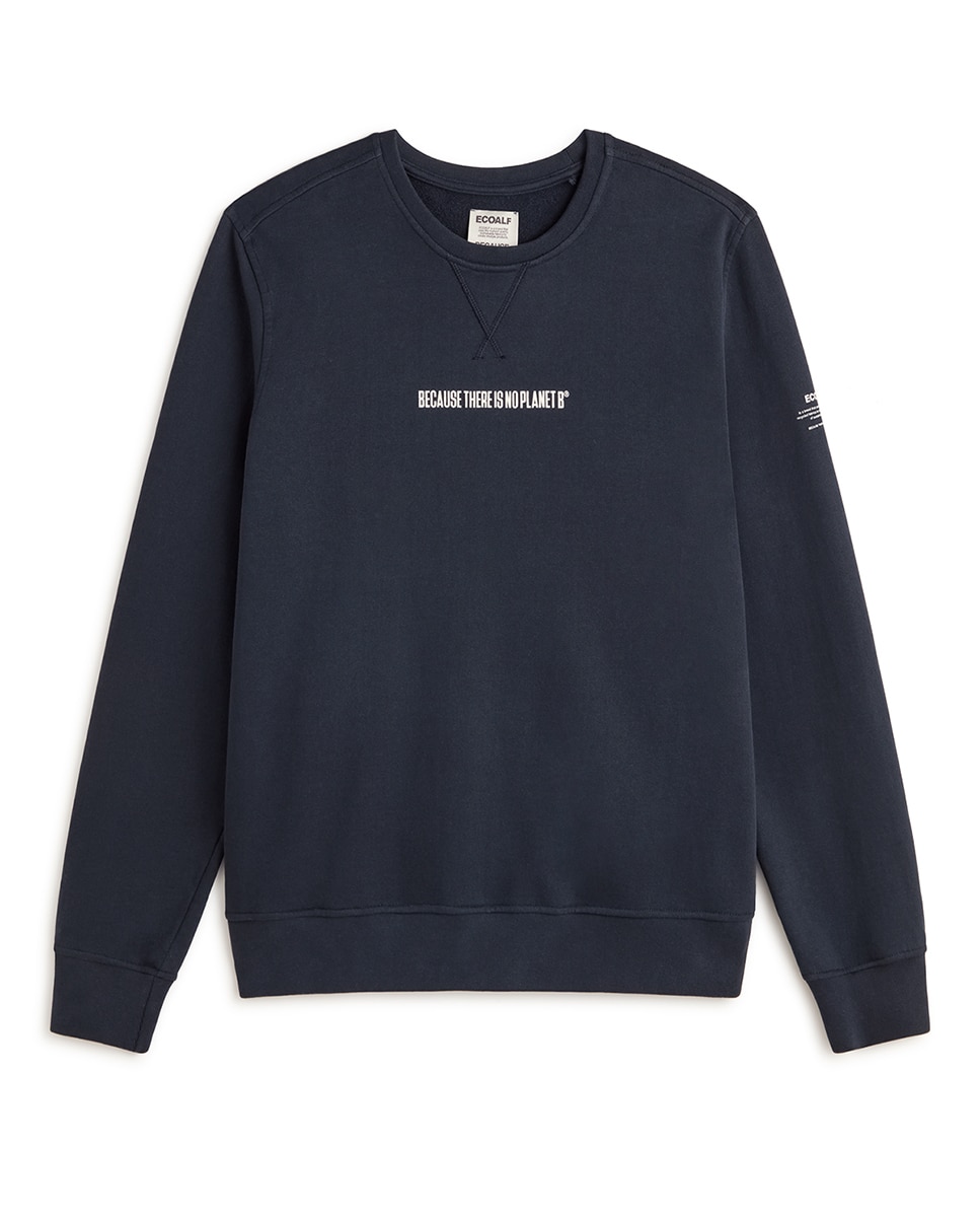 Imagen 0 de Sudadera con marca impresa en manga y print frontal.