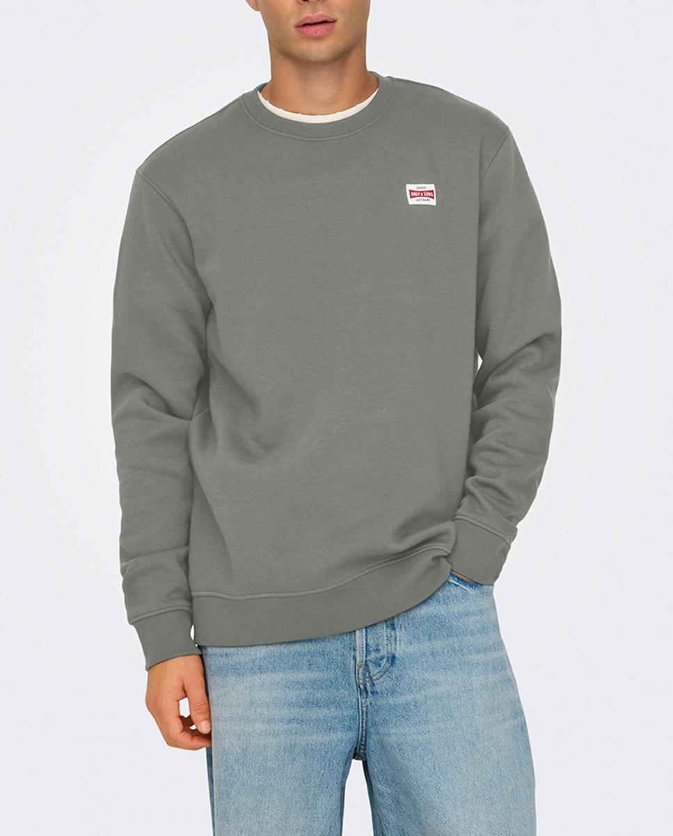 Imagen 0 de Sudadera de hombre de cuello redondo regular fit