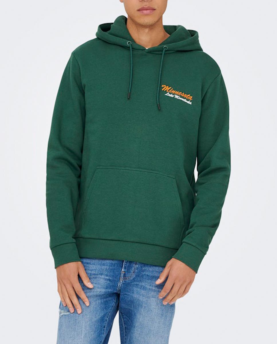 Imagen 0 de Sudadera de hombre con capucha regular fit