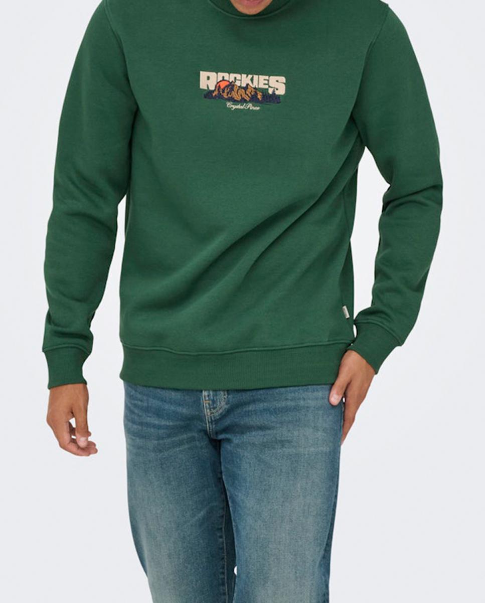 Imagen 0 de Sudadera de hombre de cuello redondo regular fit